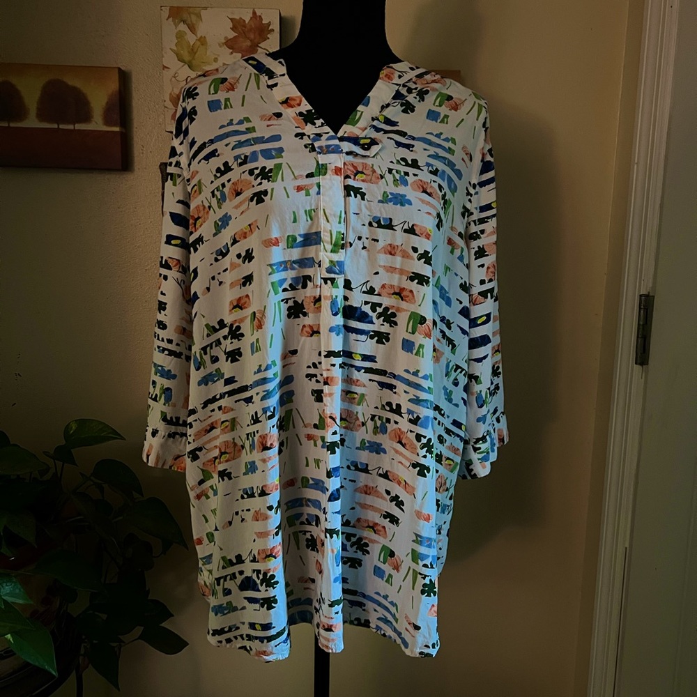 Woman Within Smock Top